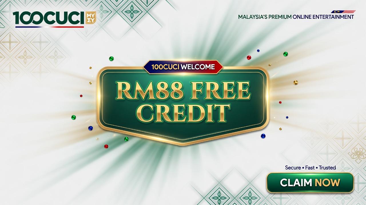 100CUCI Malaysia Free Credit RM88 Banner